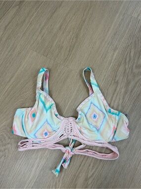 Capittana Crochet Detail Bikini Top M